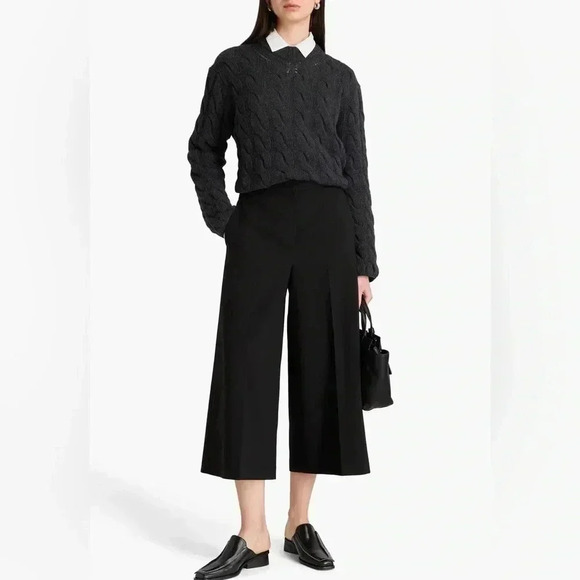 THEORY
Cropped twill wide-leg pant - Picture 1 of 10